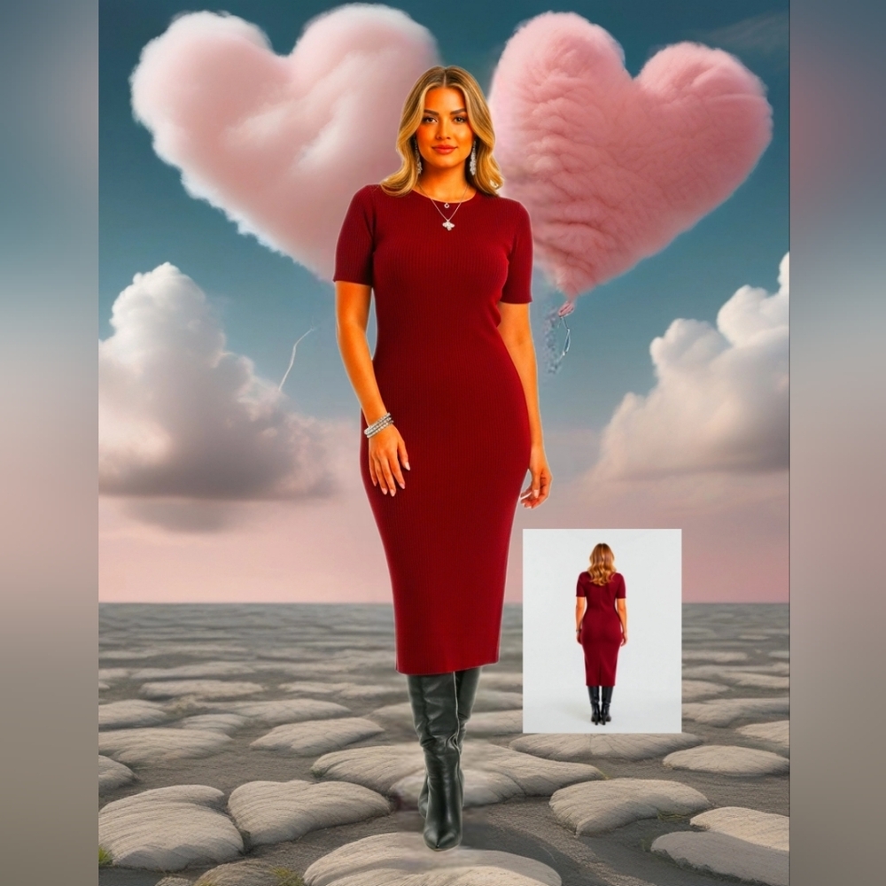 Cherry Midi Dress